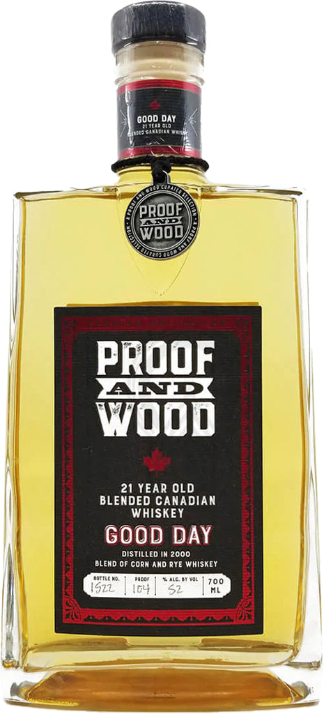 Proof & Wood Good Day 21 Year old Blended Canadian Whisky | 700ML