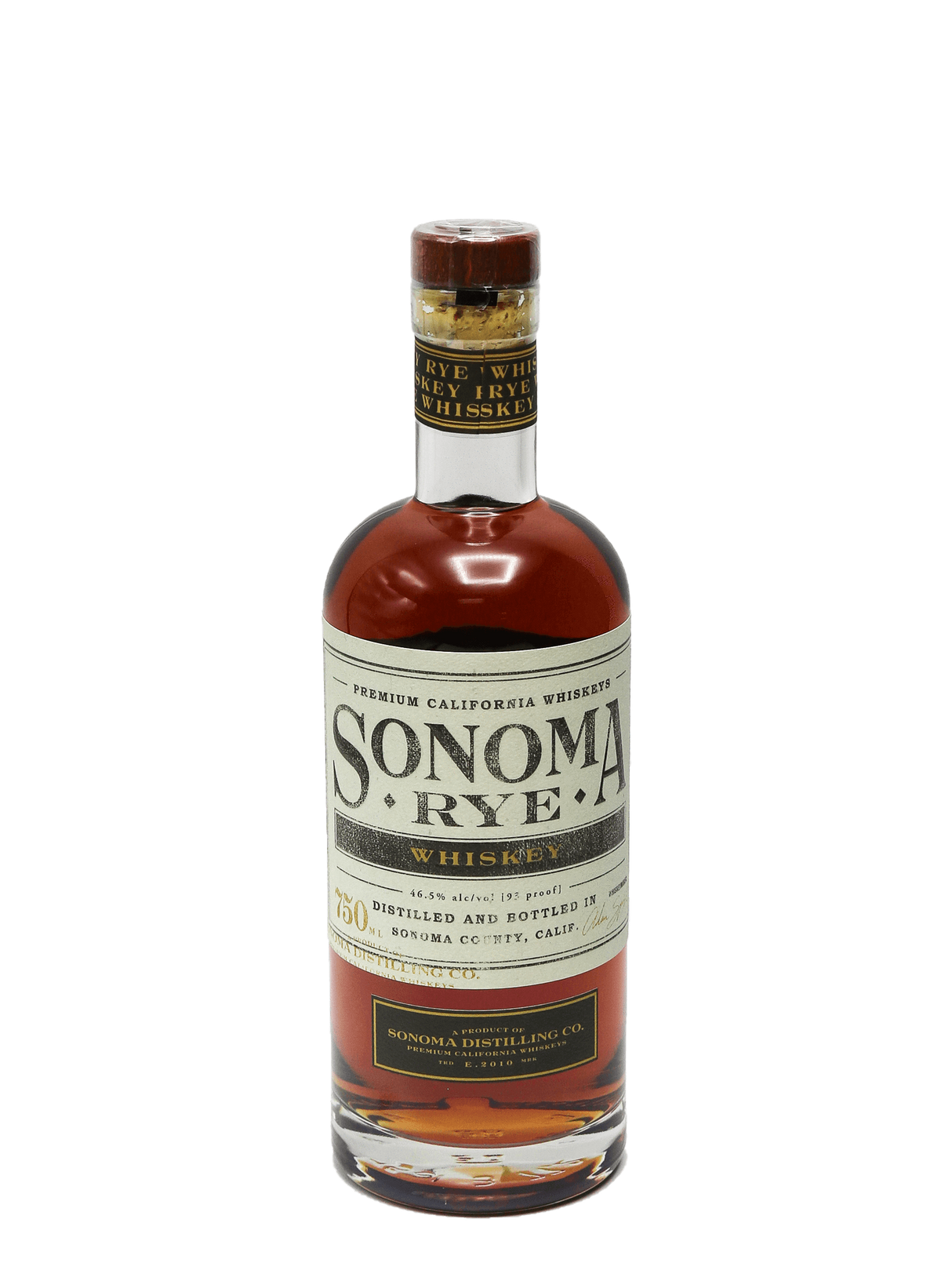 Sonoma County Distilling Co. Rye Whiskey - CaskCartel.com
