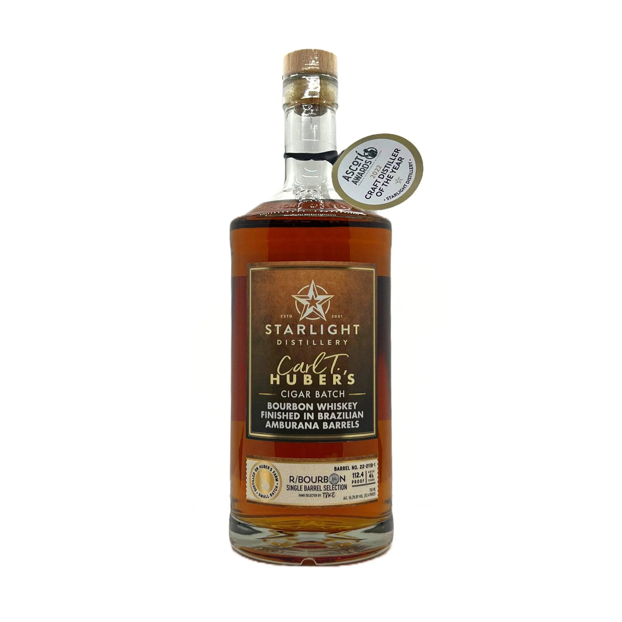 Starlight Bourbon Amburana-Cask Cigar Blend Whiskey at CaskCartel.com