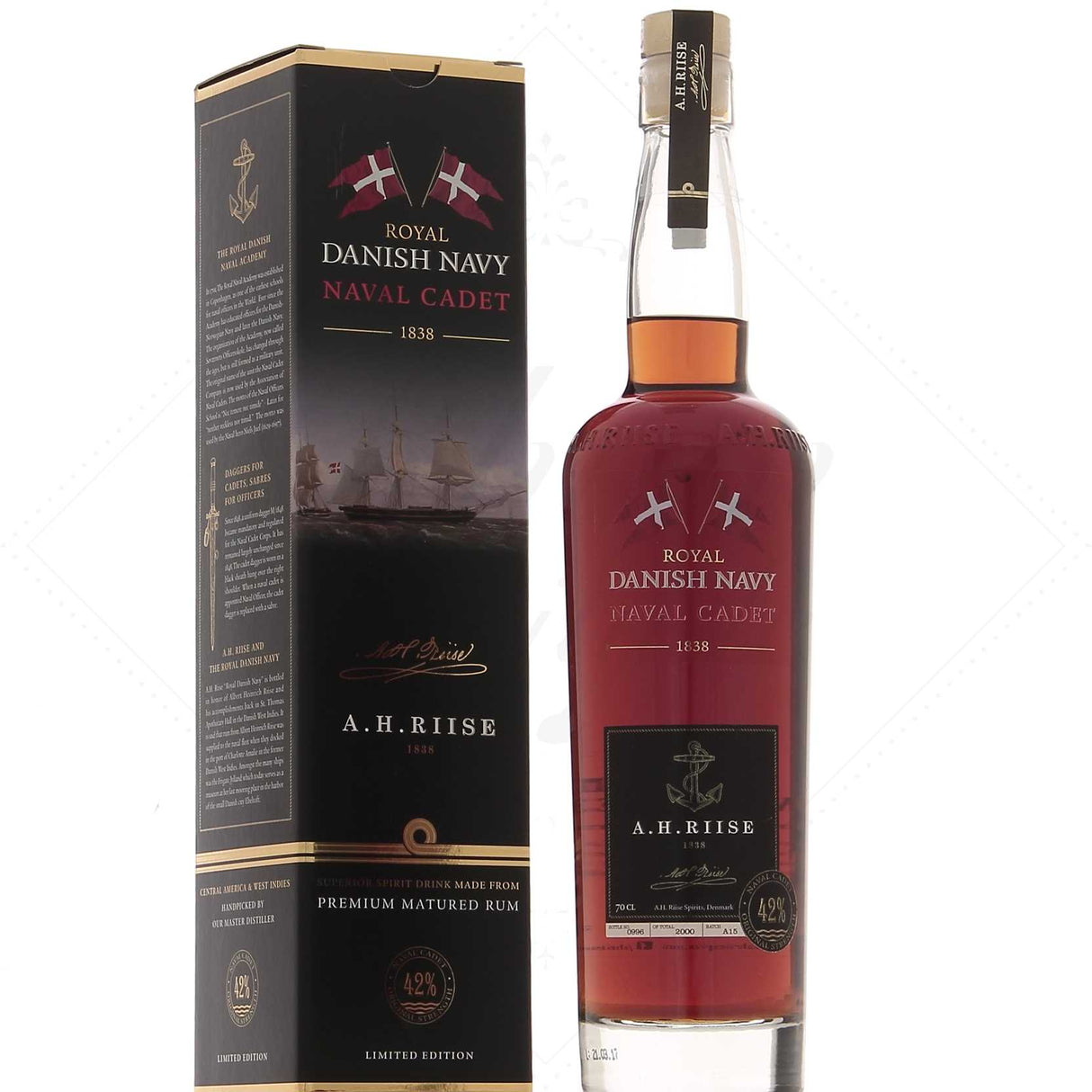 A.H. Riise Naval Cadet Royal Danish Navy Rum | 700ML at CaskCartel.com