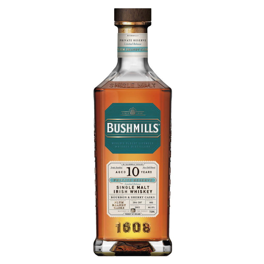 Bushmills® Private Reserve Limited Release 10 Year Old Plum Brandy Cask Single Malt Irish Whiskey at CaskCartel.com