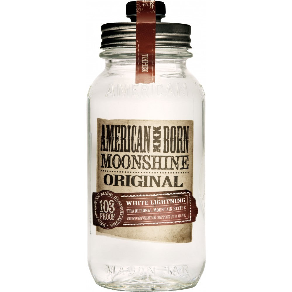 American Born White Lightning Moonshine Whiskey - CaskCartel.com