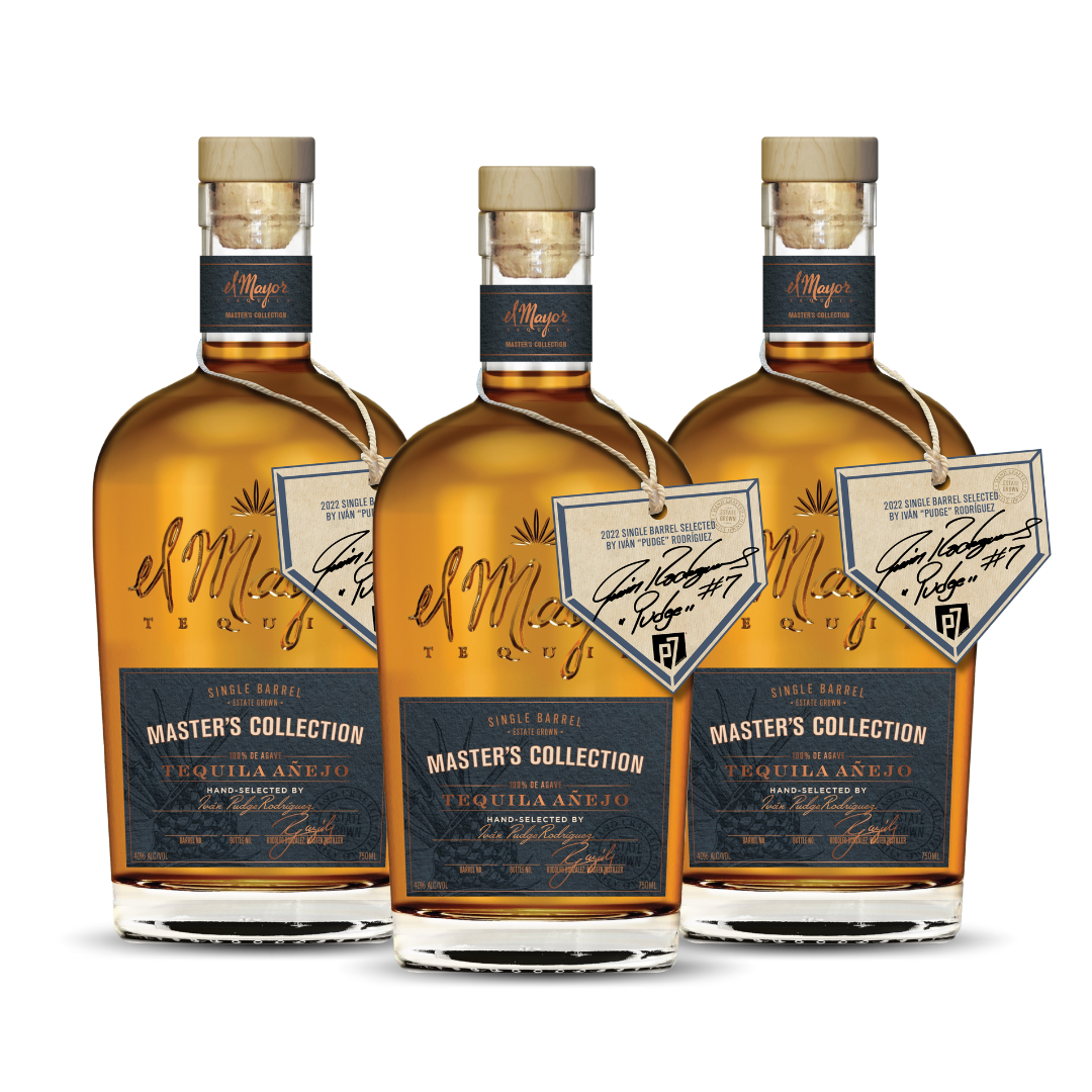 EL MAYOR | MASTERS COLLECTION | PUDGE RODRIGUEZ SINGLE BARREL AÑEJO | 2022 LIMITED EDITION | (3) BOTTLE BUNDLE at CaskCartel.com 1
