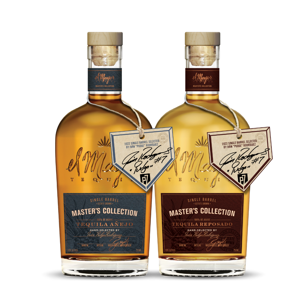 EL MAYOR | MASTERS COLLECTION | PUDGE RODRIGUEZ SINGLE BARREL | 2022 LIMITED EDITION | AÑEJO + REPOSADO BUNDLE **DRINK ONE/COLLECT ONE** at CaskCartel.com 1