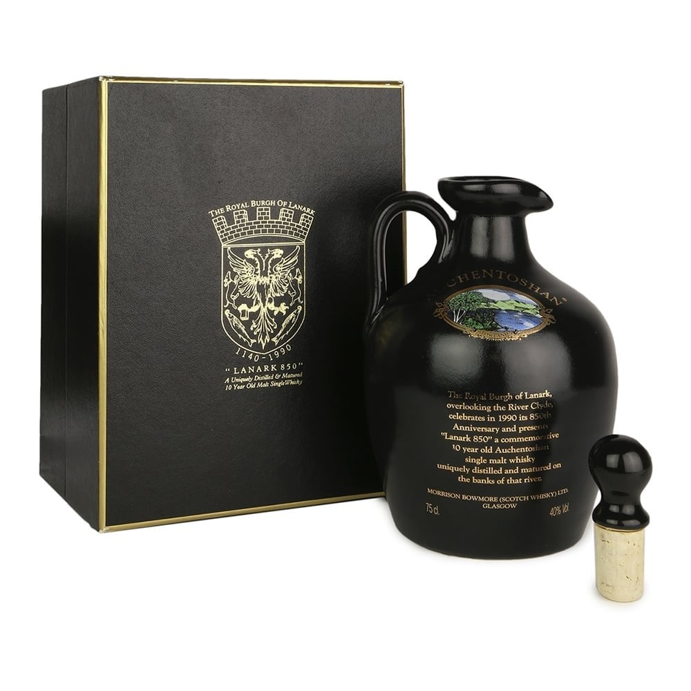 Auchentoshan 10 Year Old “Lanark 850” Ceramic Decanter Scotch Whisky at CaskCartel.com