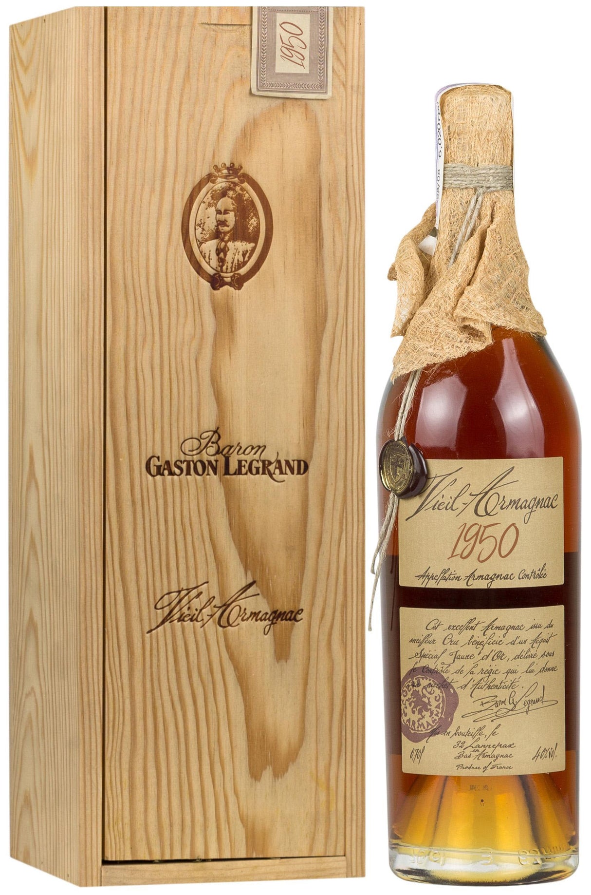 1950 Baron Gaston Legrand Armagnac | 700ML at CaskCartel.com
