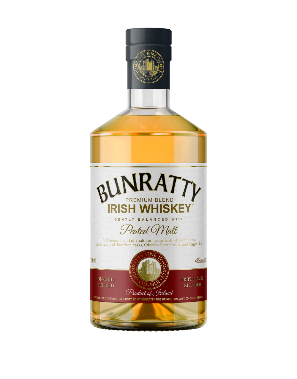 Bunratty Peated Malt Irish Premium Blend Whiskey | 700ML at CaskCartel.com
