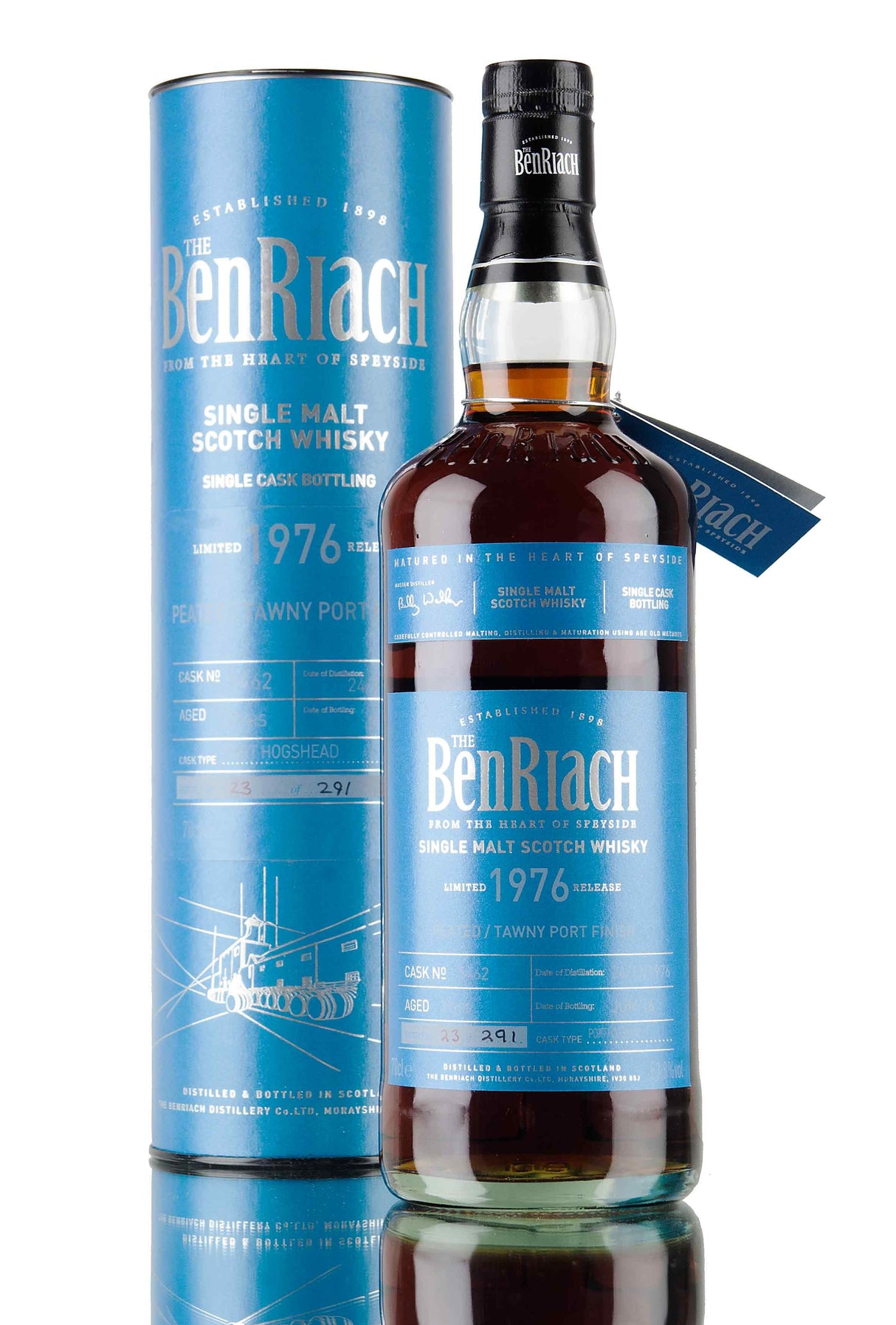 BenRiach | 39 Year Old | 1976 Port Hogshead Cask #5462 | Single Malt Scotch Whisky | Limited Release | 700ML - CaskCartel.com