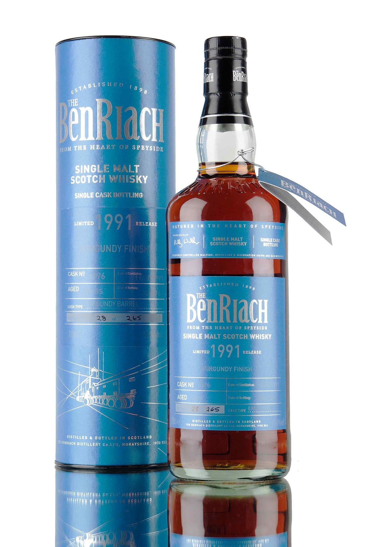 Benriach 1991 24 Year Old Batch 13 Cask #6896 Speyside Single Malt Scotch Whisky - CaskCartel.com