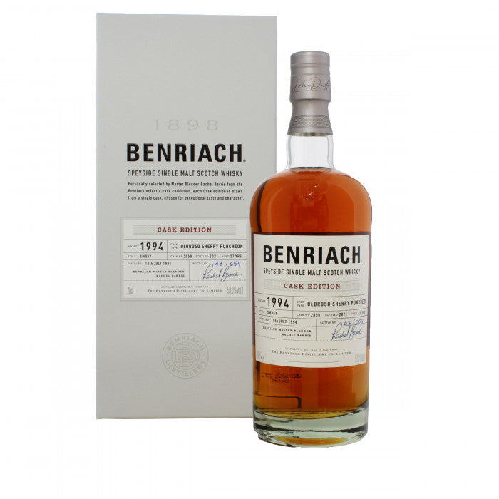 BenRiach 27 Year Old (D.1994, B.2021) Cask Edition, Oloroso Sherry Puncheon # 2059 Scotch Whisky | 700ML at CaskCartel.com