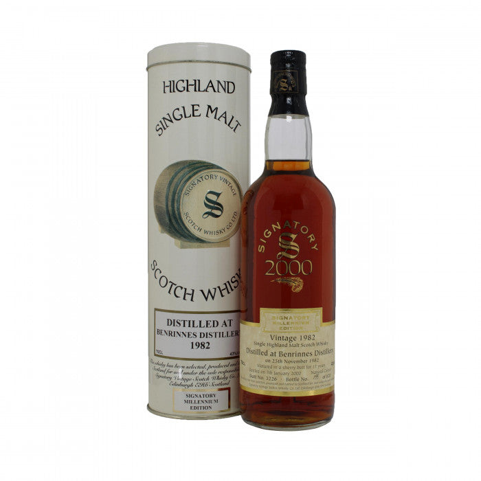 Benrinnes 1982 17 Year Old Single Cask #3226 Signatory Millennium Edition Single Malt Scotch Whisky - CaskCartel.com