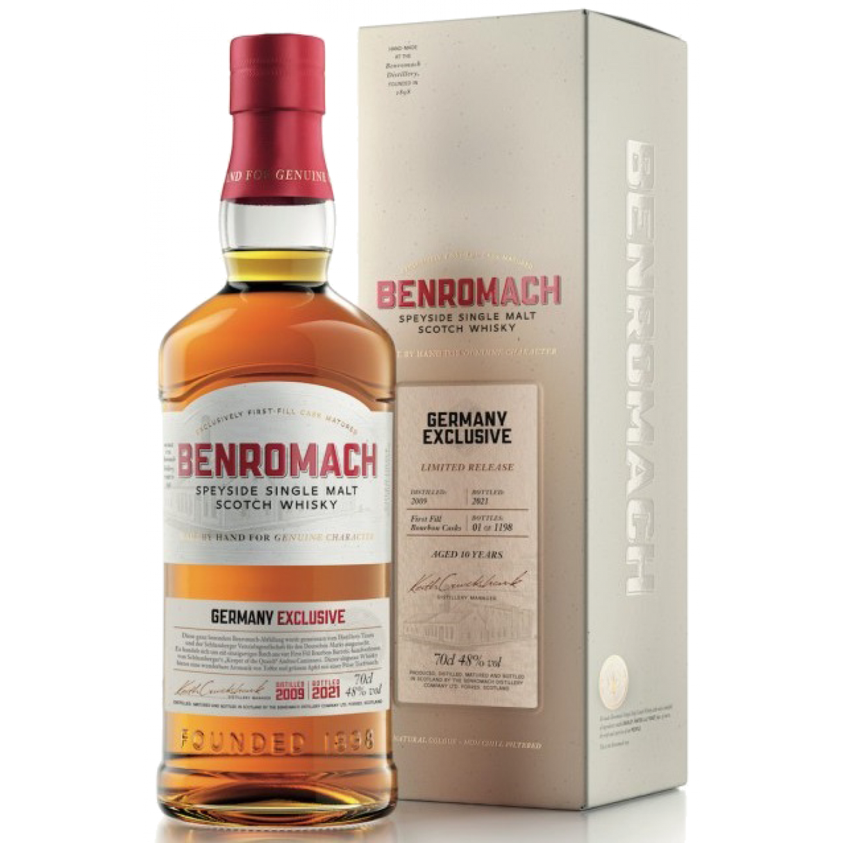 Benromach 11 Year Old (D.2009, B.2021) Germany Exclusive Scotch Whisky | 700ML at CaskCartel.com