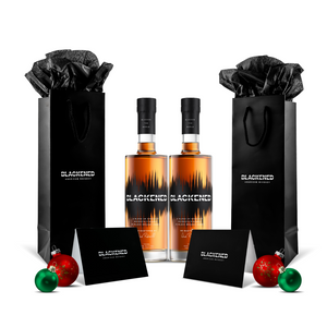METALLICA | BLACKENED™ American Whiskey | Holiday Gift Bag Kit | **Drink ONE/Gift ONE** (Bundle) at CaskCartel.com
