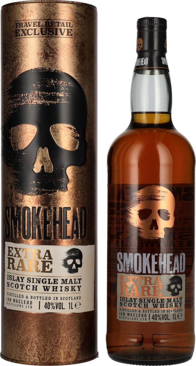 Smokehead Extra Rare Gold Design Single Islay Malt Scotch Whisky | 1L at CaskCartel.com
