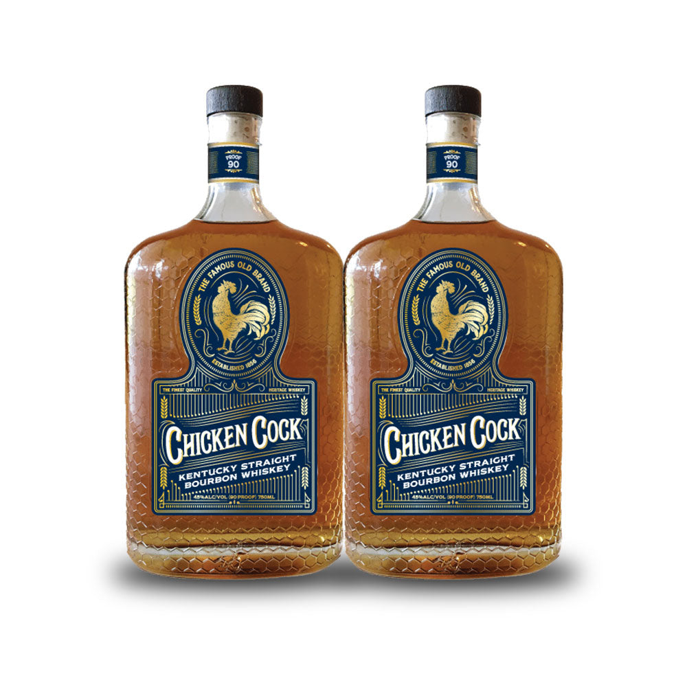 Chicken Cock Kentucky Straight Bourbon (2) Bottle Bundle at CaskCartel.com