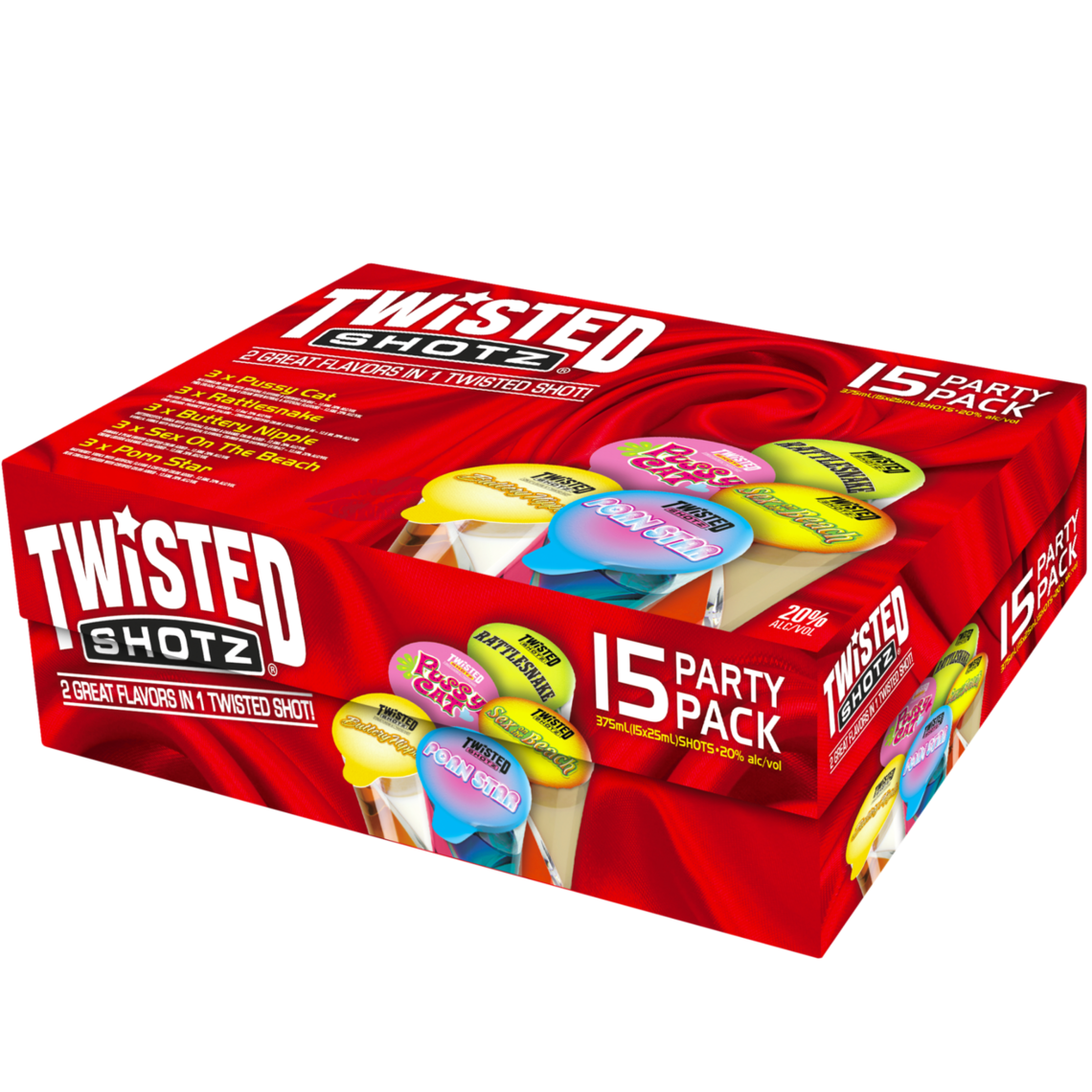 Twisted Shotz Party Pack Cocktail | 30x25ML at CaskCartel.com