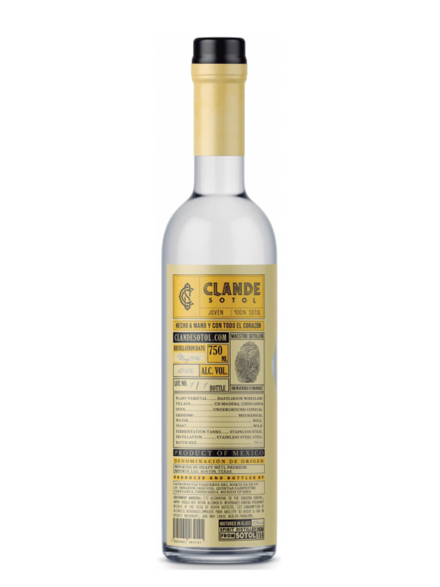Clande Sotol By Bienvenido Fernandez Yellow Label Mezcal at CaskCartel.com