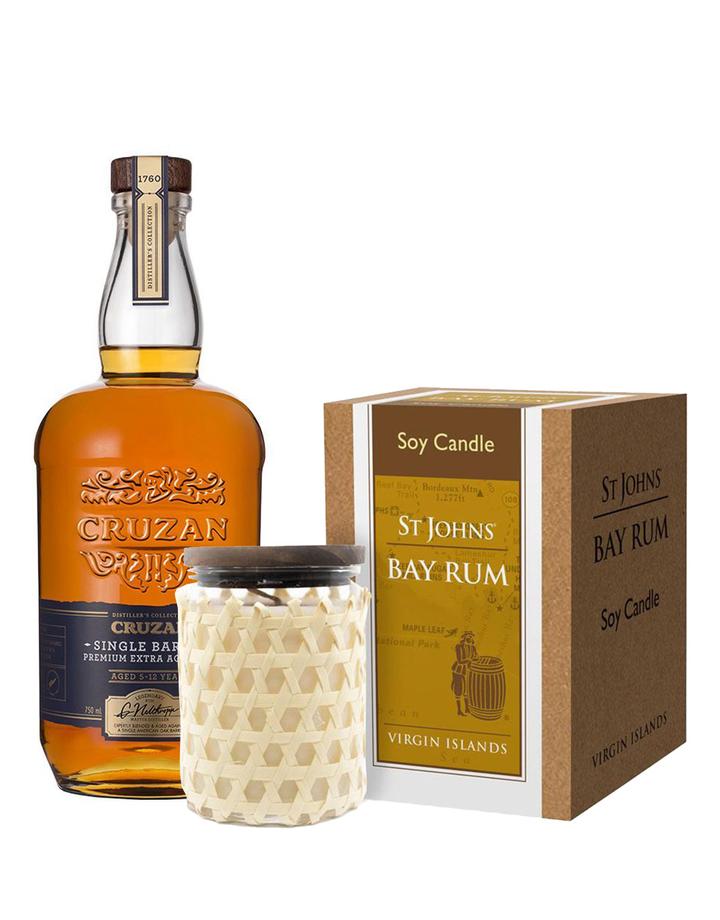 Cruzan Single Barrel With St Johns Bay Rum Soy Candle Rum - CaskCartel.com