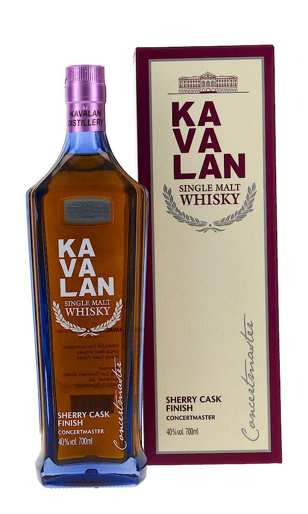 Kavalan Concertmaster Sherry Finish Whisky de pura malta taiwanés
