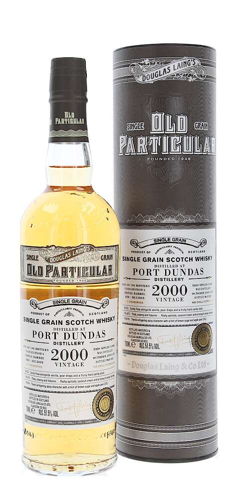 Port Dundas Vintage 2000 (Bottled 2021) Old Particular (Proof 103) Scotch Whisky | 700ML at CaskCartel.com