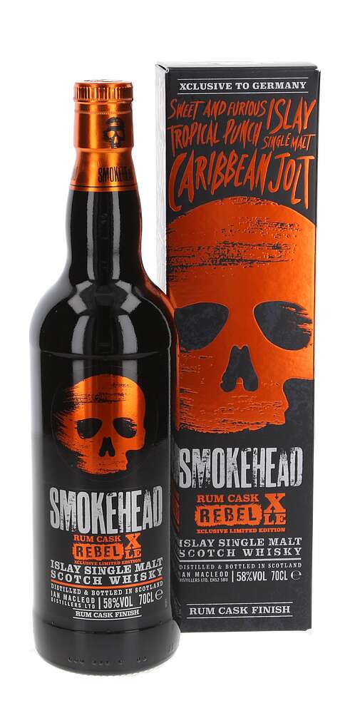 Smokehead Rum Cask Rebel XLE Single Malt Scotch Whisky | 700ML at CaskCartel.com