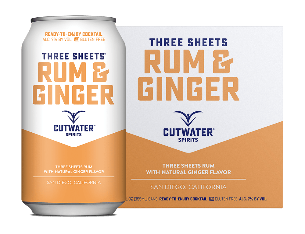 Cutwater | Three Sheets Rum & Ginger (4) Pack Cans at CaskCartel.com