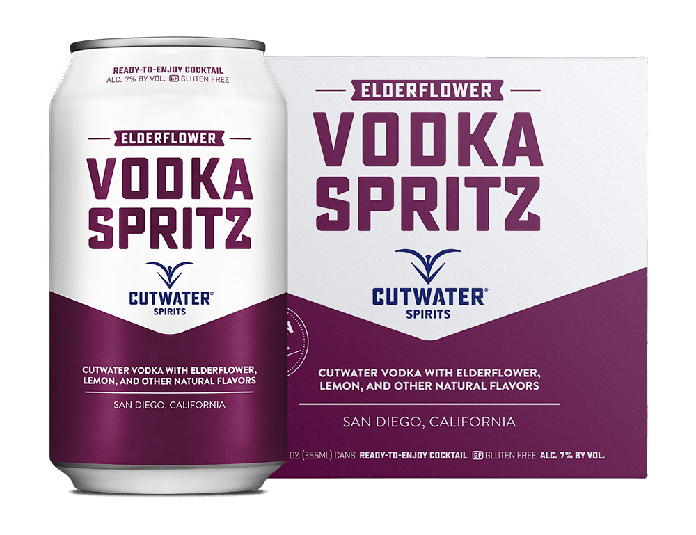 Cutwater | Elderflower Vodka Spritz (4) Pack Cans at CaskCartel.com