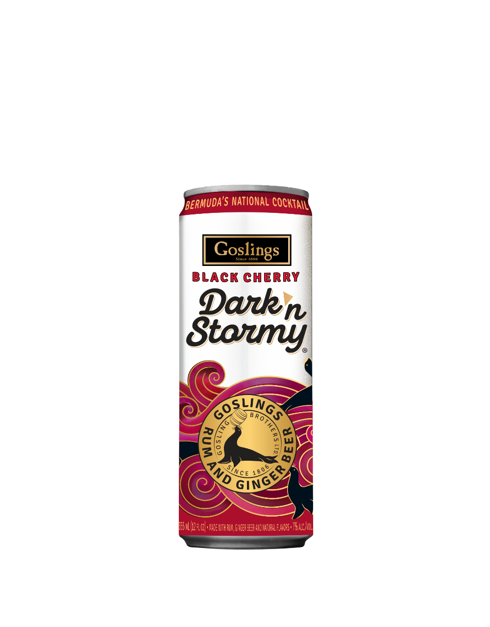 Goslings Black Cherry Dark N Stormy Cocktail | 4x355ML at CaskCartel.com