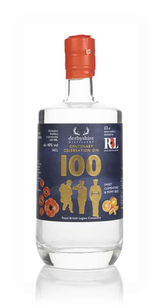Derbyshire Distillery RBL 100 Centenary Celebration Gin | 500ML at CaskCartel.com