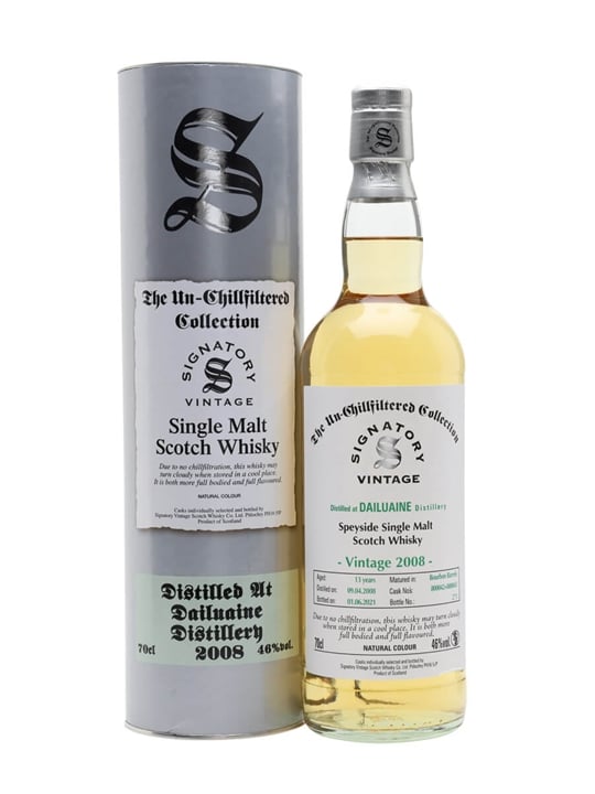 Dailuaine 13 Year Old (D.2008, B.2021) Signatory Vintage Scotch Whisky | 700ML at CaskCartel.com