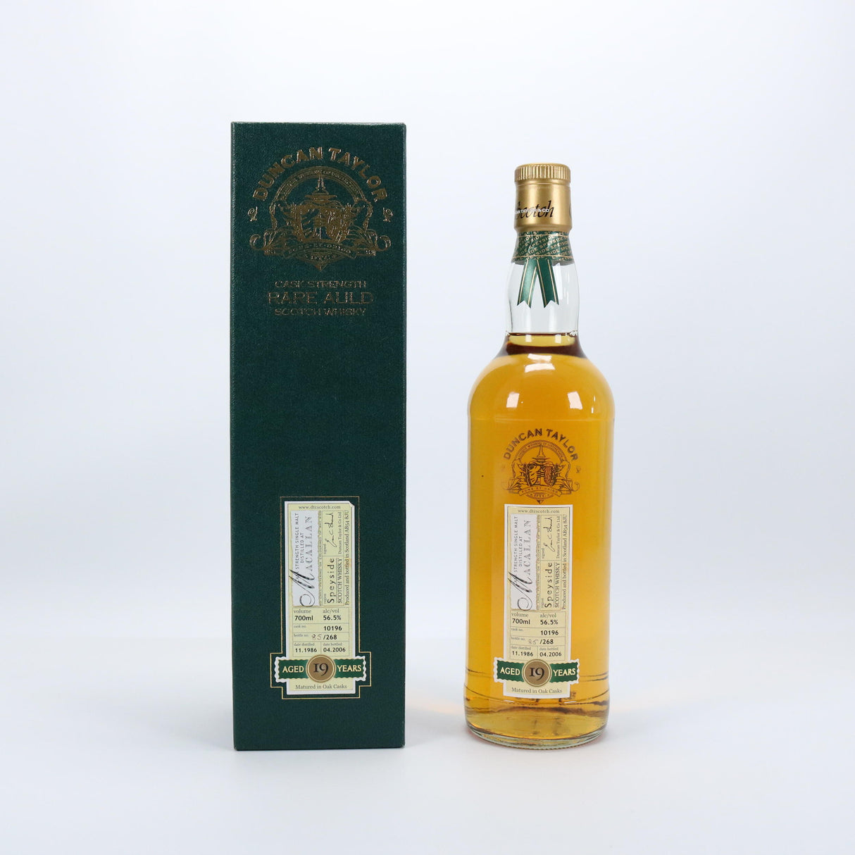 Macallan 1986 Duncan Taylor 19 Year Old Single Malt Scotch Whisky at CaskCartel.com