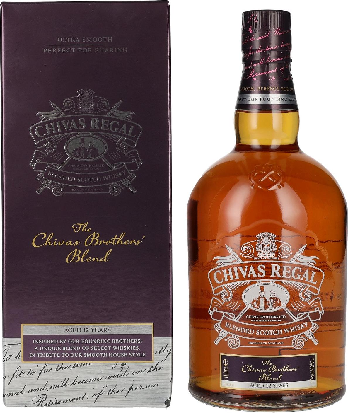 Chivas Regal 12 Year OldThe Chivas Brothers Blend Scotch Whisky | 1L at CaskCartel.com