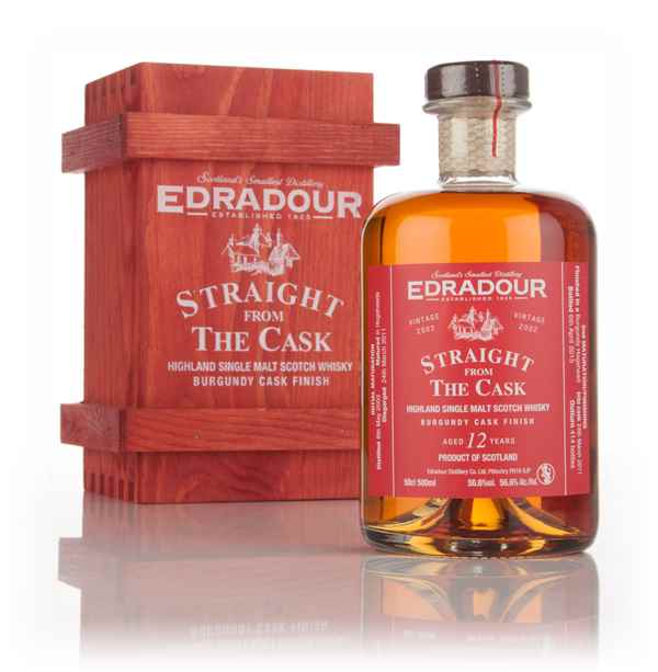 Edradour 12 Year Old 2002 Burgundy Cask Finish - Straight From The Cask (56.6%) Scotch Whisky | 500ML at CaskCartel.com