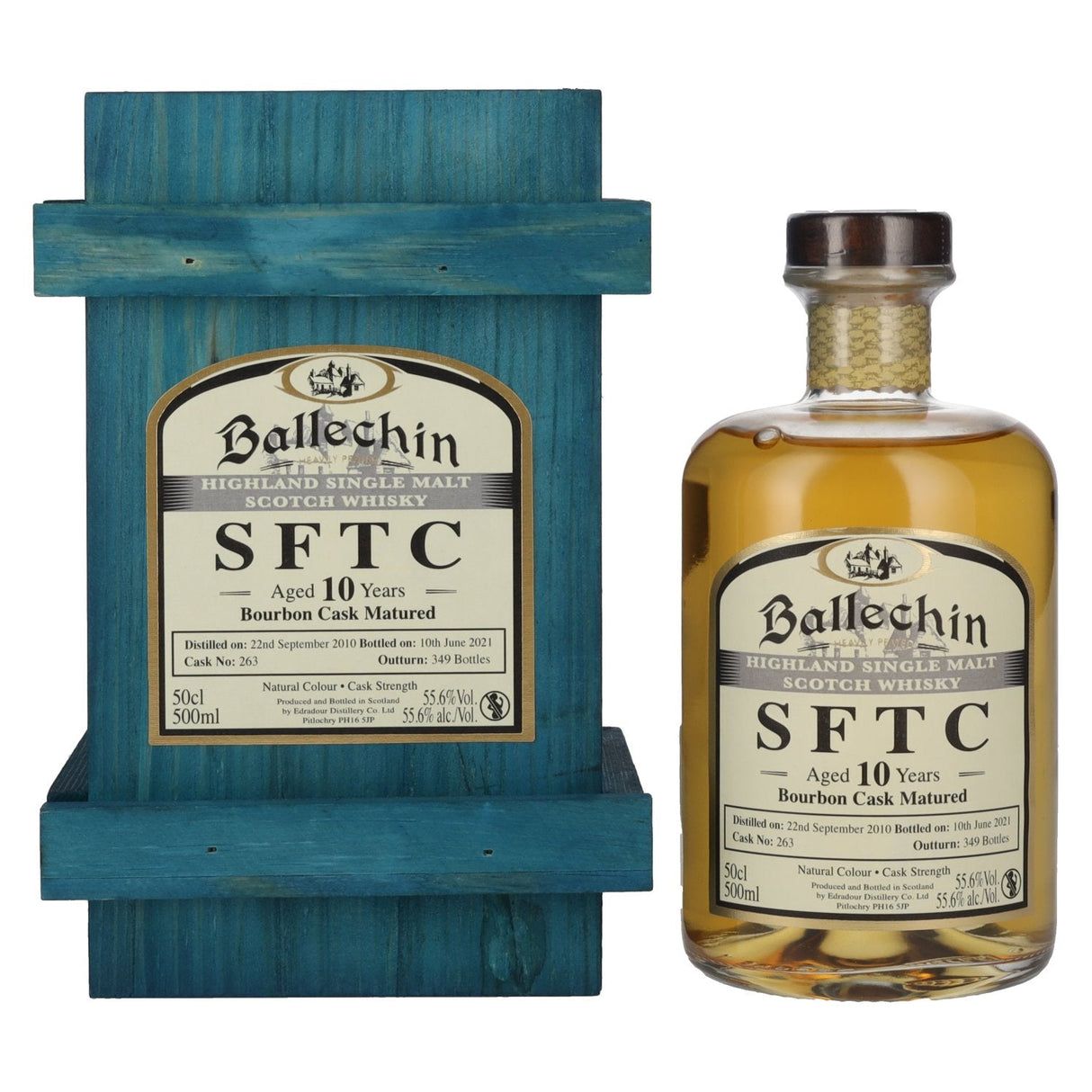 Edradour Ballechin (2010) 10 Year Old Straight from the Cask (Bourbon) Proof 111.2 Scotch Whisky | 500ML at CaskCartel.com