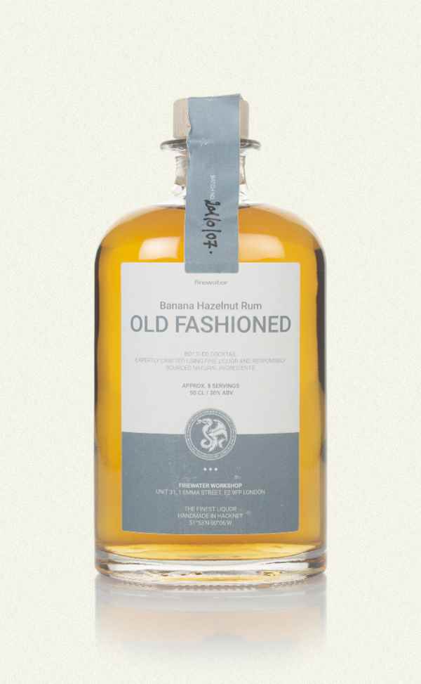 Firewater Banana Hazlenut Old Fashioned English Cocktail | 500ML at CaskCartel.com