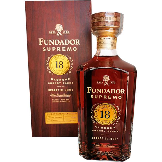 Fundador Supremo Oloroso Sherry Casks 18 Year Old Brandy de Jerez | 1L at CaskCartel.com