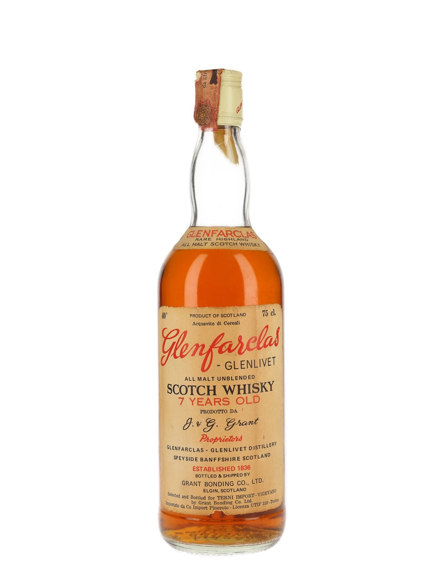 Glenfarclas-Glenlivet 7 Year Old Bot.1970s Speyside Single Malt Scotch Whisky | 700ML at CaskCartel.com