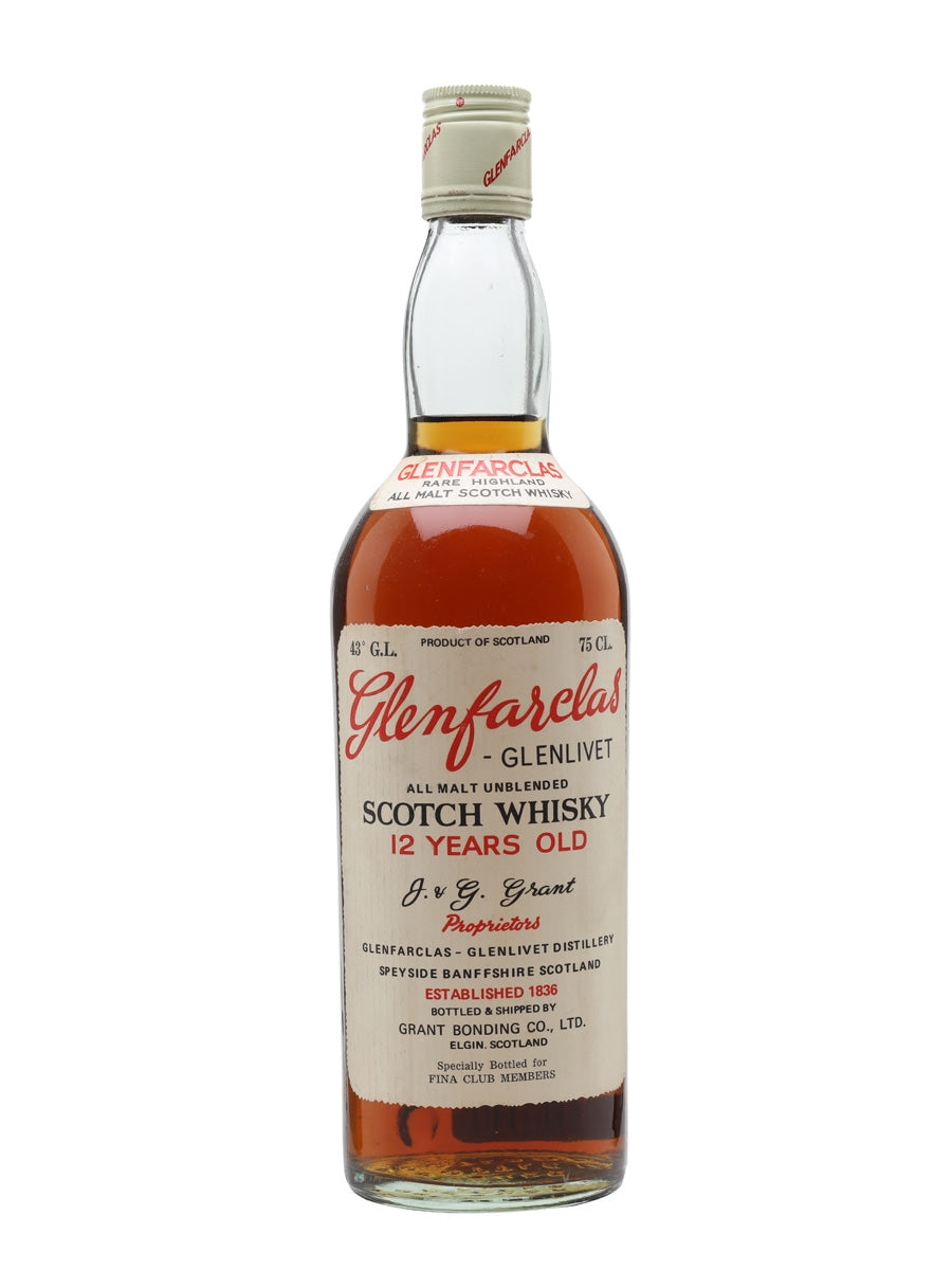 Glenfarclas 12 Year Old Bot.1974 Fina Club Speyside Single Malt Scotch Whisky | 700ML at CaskCartel.com