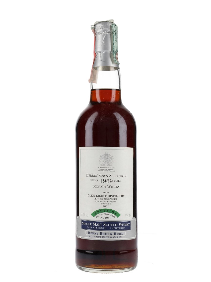 Glen Grant 1969 Bot.2001 Berrys' Own Selection Speyside Single Malt Scotch Whisk | 700ML at CaskCartel.com