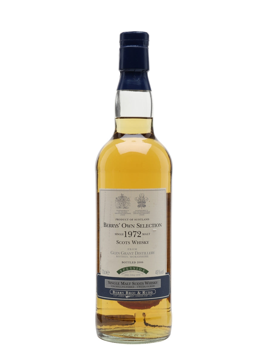 Glen Grant 1972 34 Year Old Berry Bros & Rudd Speyside Single Malt Scotch Whisky | 700ML at CaskCartel.com