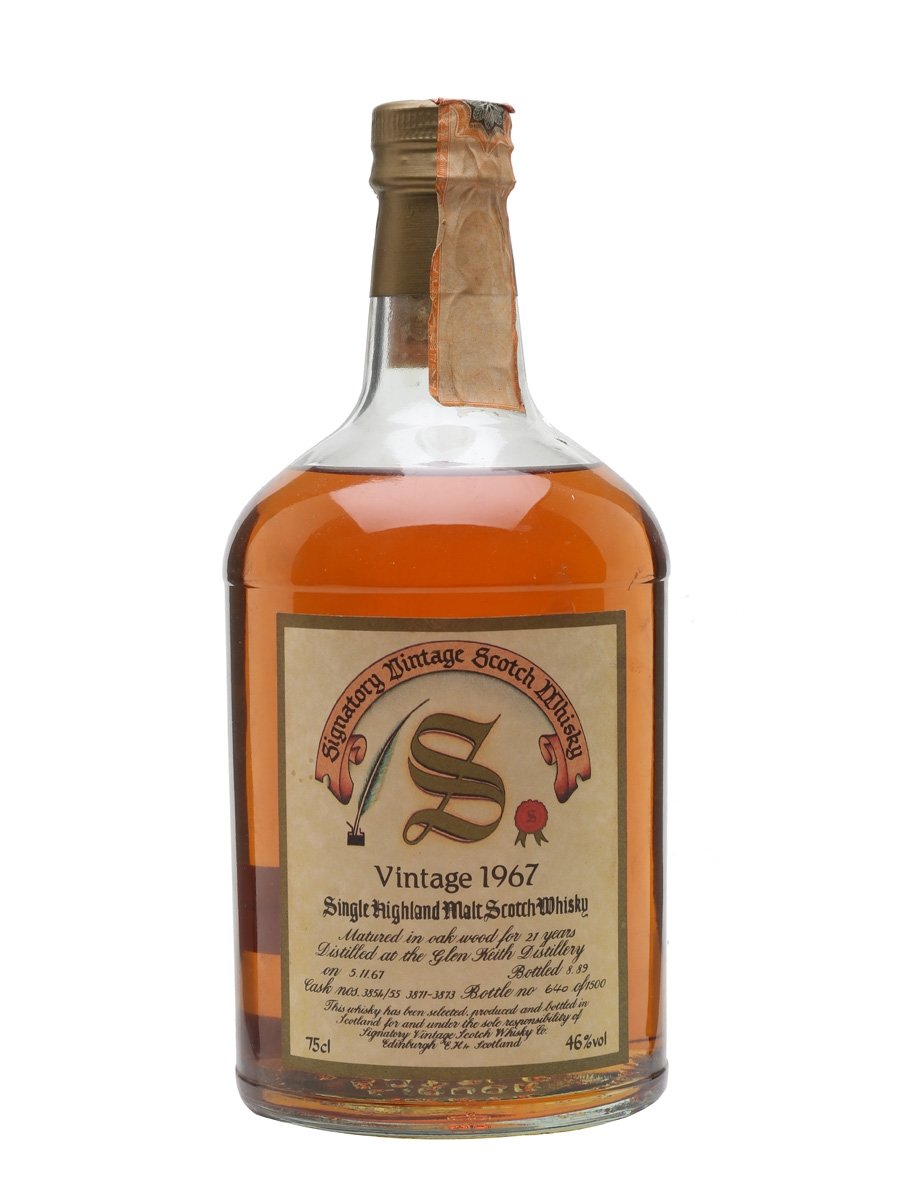Glen Keith 196721 Year Old Signatory Speyside Single Malt Scotch Whisky | 700ML at CaskCartel.com
