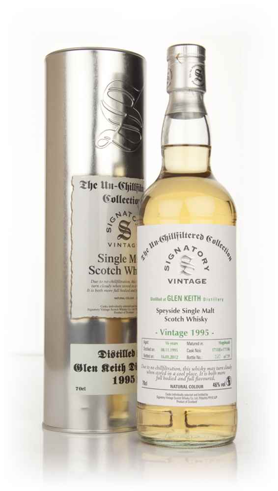 Glen Keith 16 Year Old 1995 (cask 171185) - Un-Chillfiltered (Signatory) Scotch Whisky | 700ML at CaskCartel.com
