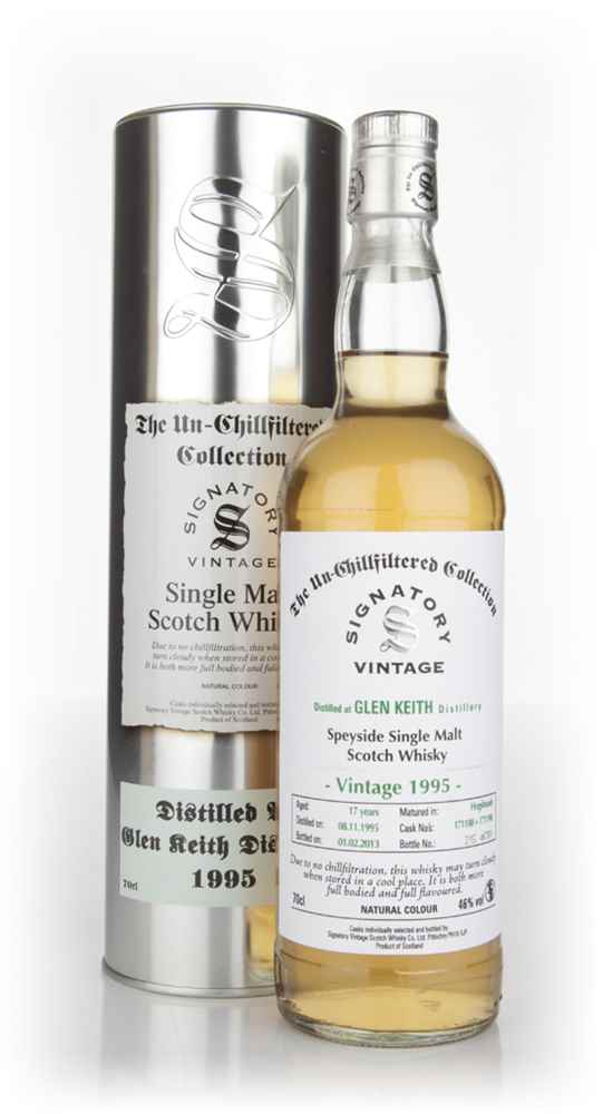 Glen Keith 17 Year Old 1995 (casks 171188+171190) - Un-Chillfiltered (Signatory) Scotch Whisky | 700ML at CaskCartel.com