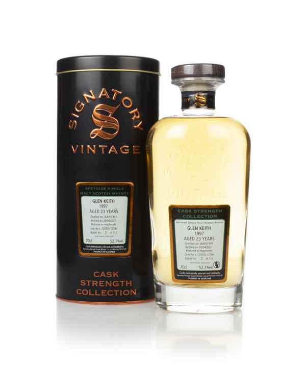 Glen Keith 23 Year Old 1997 (casks 72593 & 72594) - Cask Strength Collection (Signatory) Scotch Whisky | 700ML at CaskCartel.com