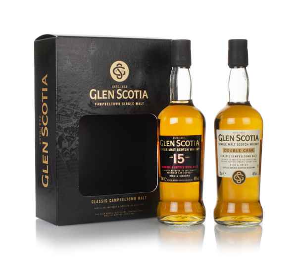 Glen Scotia Double Cask & 15 Year Old Gift Pack (2 x 20cl) Scotch Whisky | 400ML at CaskCartel.com