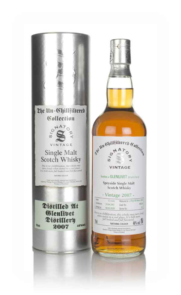 Glenlivet 2007-2020 Signatory Vintage 12 Year Old Cask 900238 Speyside Single Malt Scotch Whisky | 700ML at CaskCartel.com