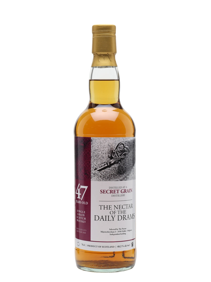 Secret Grain 1973 47 Year Old Daily Dram Single Grain Scotch Whiskey | 700ML at CaskCartel.com