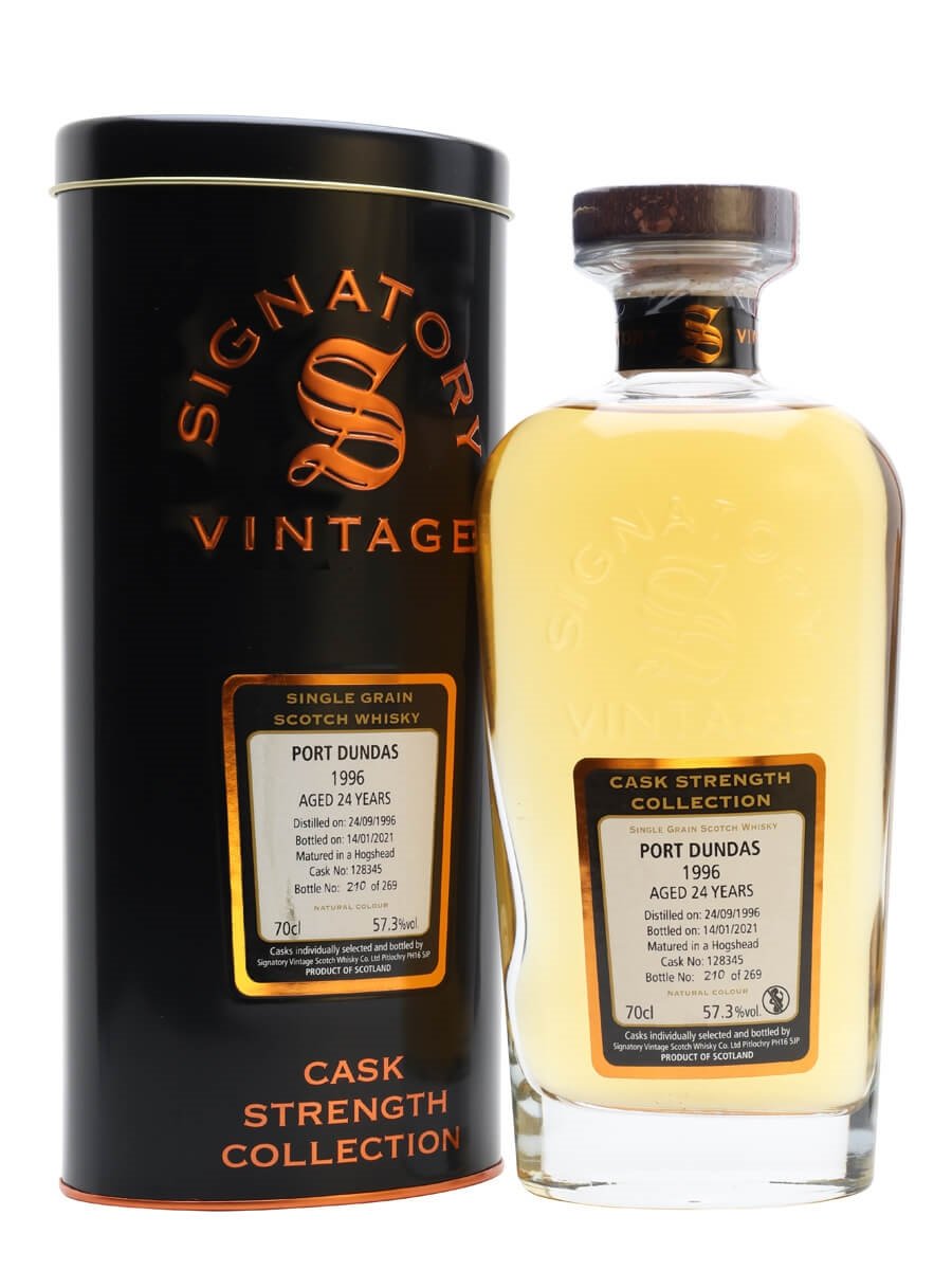 Port Dundas 1996 24 Year Old Signatory Single Grain Scotch Whisky | 700ML at CaskCartel.com