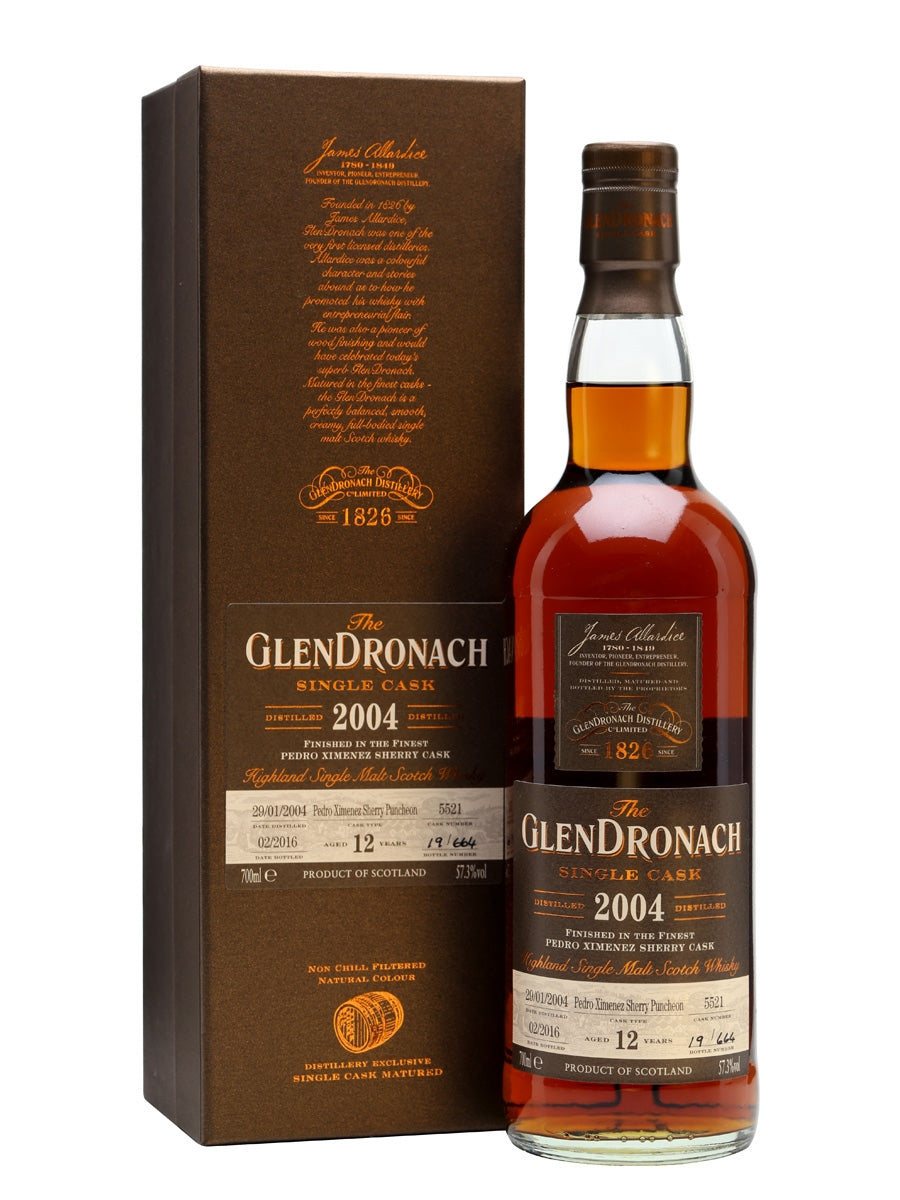 GlenDronach Single Cask #5521 Batch #13 2004 12 Year Old Whisky | 700ML at CaskCartel.com
