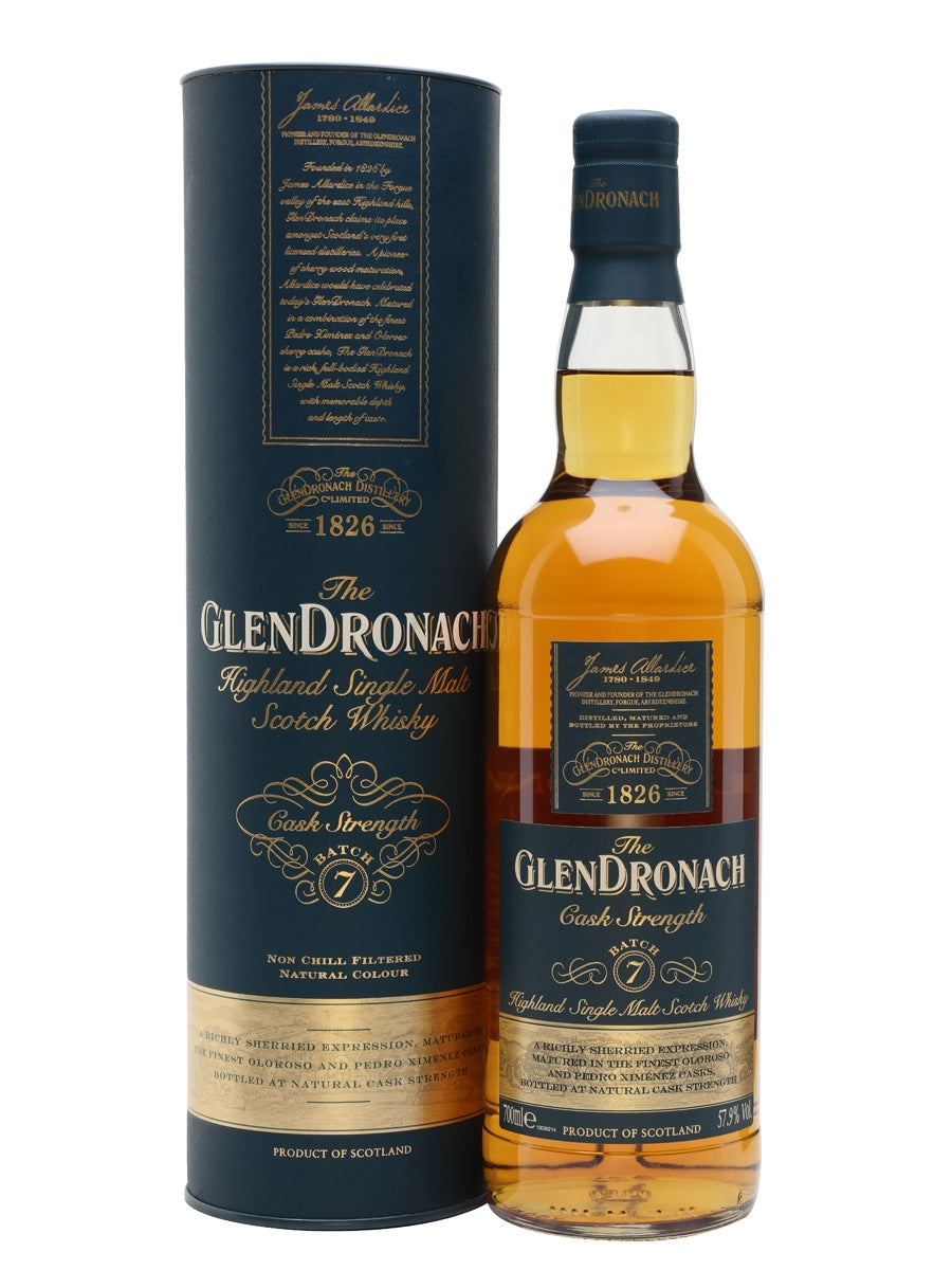 Glendronach Cask Strength Batch 7 Highland Single Malt Scotch Whisky | 700ML at CaskCartel.com
